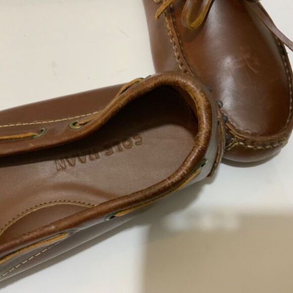 Cole Haan Gunnison Waxy Leather Boat Style Drivers  size 8.5 D main image 6
